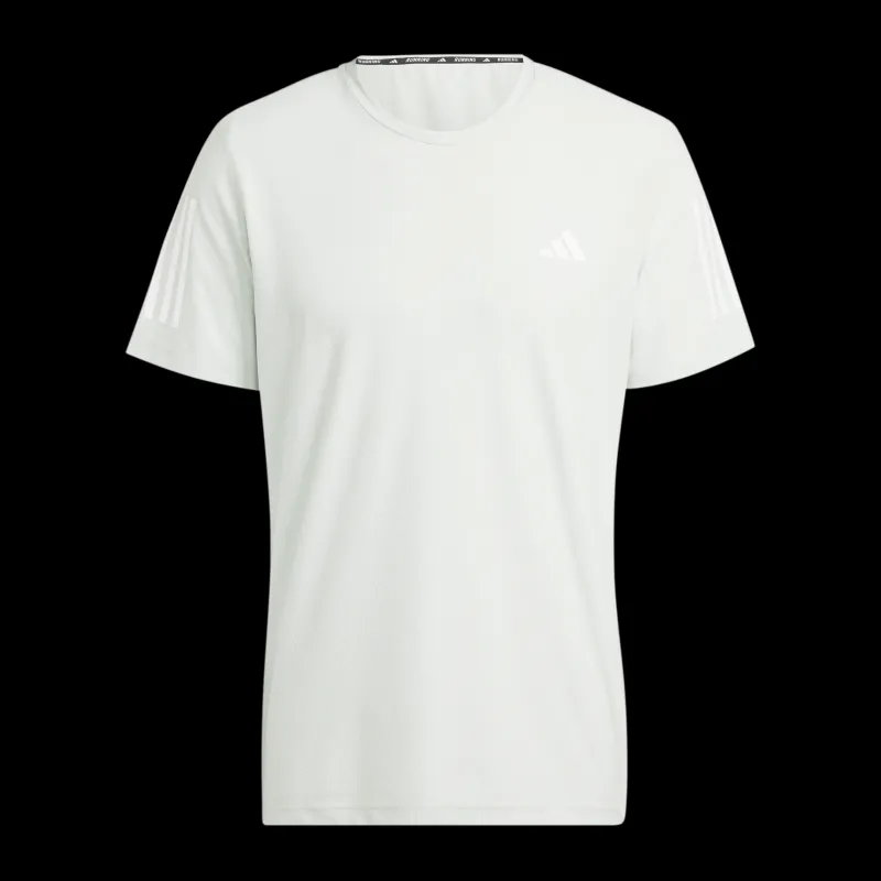 Clearance adidas Own the Run T-Shirt Linen Green Vit