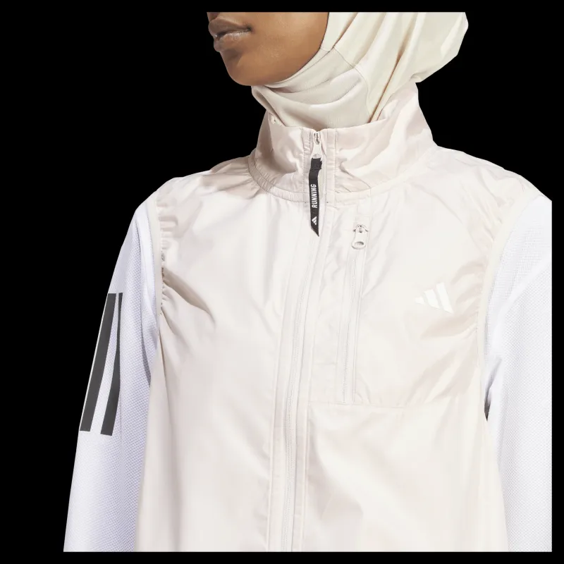 Online adidas Own the Run Vest Putty Mauve Vit