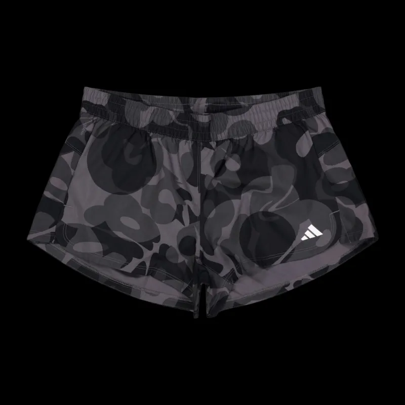 adidas Pacer Train Essentials Floral-Print Woven Shorts Black Svart