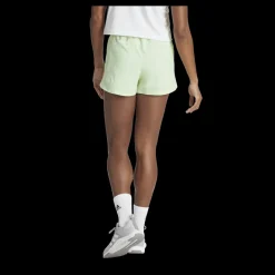 adidas Pacer Training 3-Stripes Woven High-Rise Shorts Green Vit New