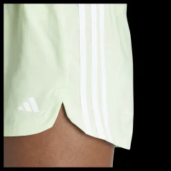 adidas Pacer Training 3-Stripes Woven High-Rise Shorts Green Vit New