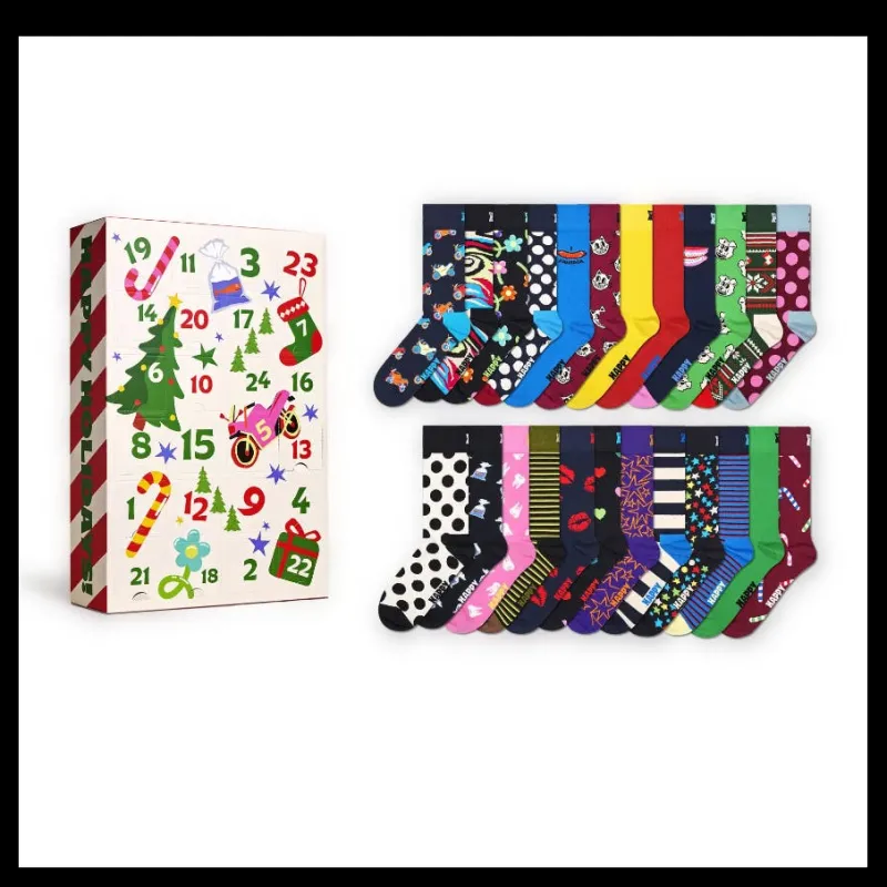 Online Happy Socks 24-pack Advent Calendar Gift S White Vit