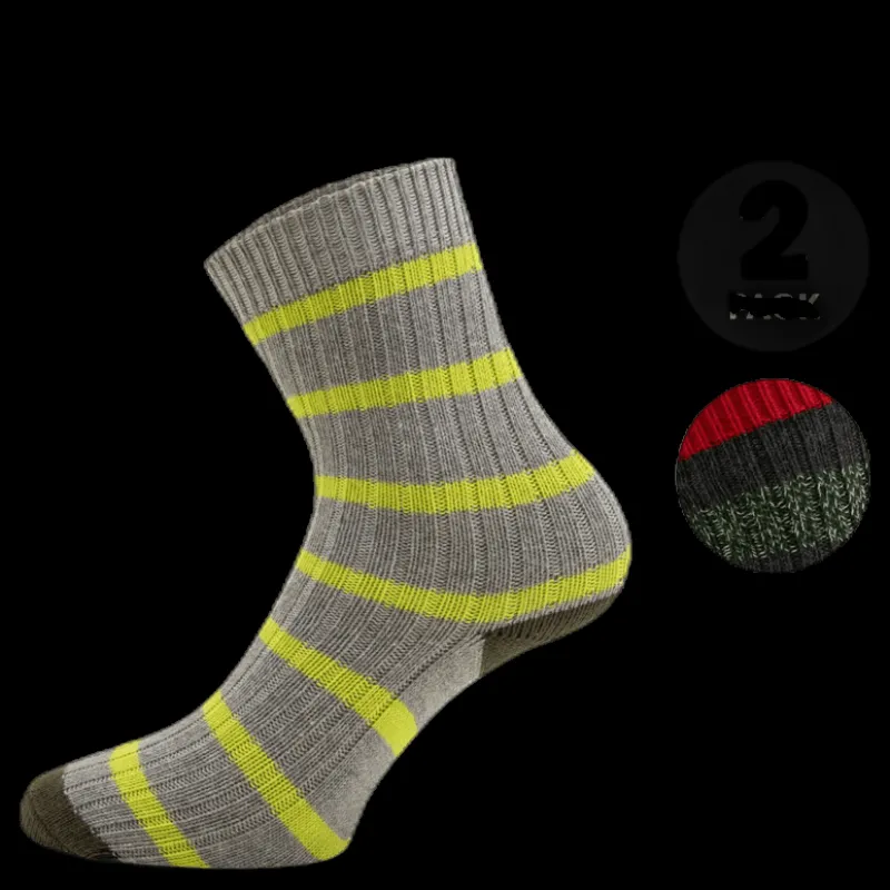 Outlet Norfolk 2-Pack Basic Socks - Mario Green Grön