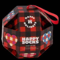 Happy Socks 1-pack Bauble Gift Set Red Röd Hot
