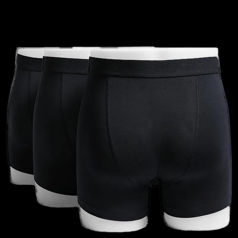 Discount Bread & Boxers 3-pack Boxer Brief Dark Navy Mörk marinblå