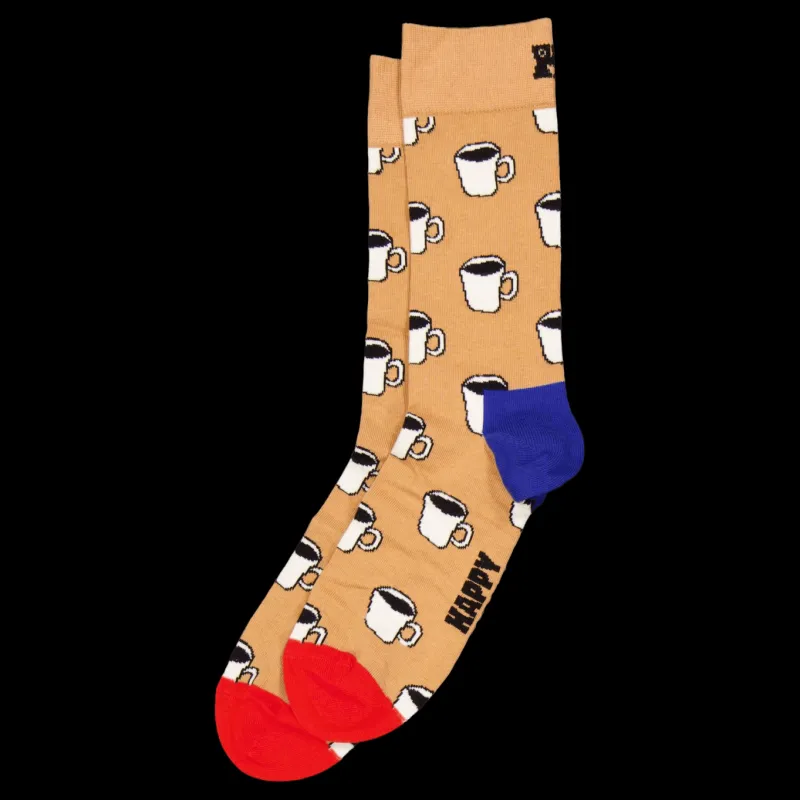 Happy Socks 1-pack Coffee Cup Gift Set Beige Sale