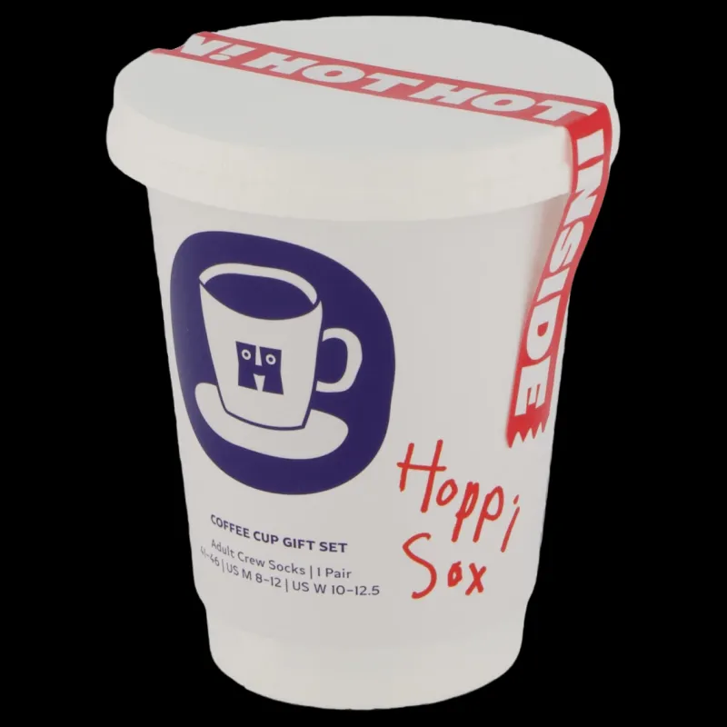 Happy Socks 1-pack Coffee Cup Gift Set Beige Sale