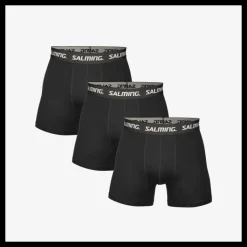 Outlet Salming 3-pack Cotton Boxer Black Svart