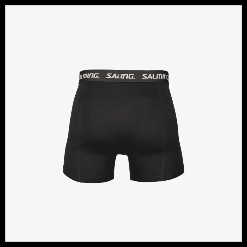 Outlet Salming 3-pack Cotton Boxer Black Svart