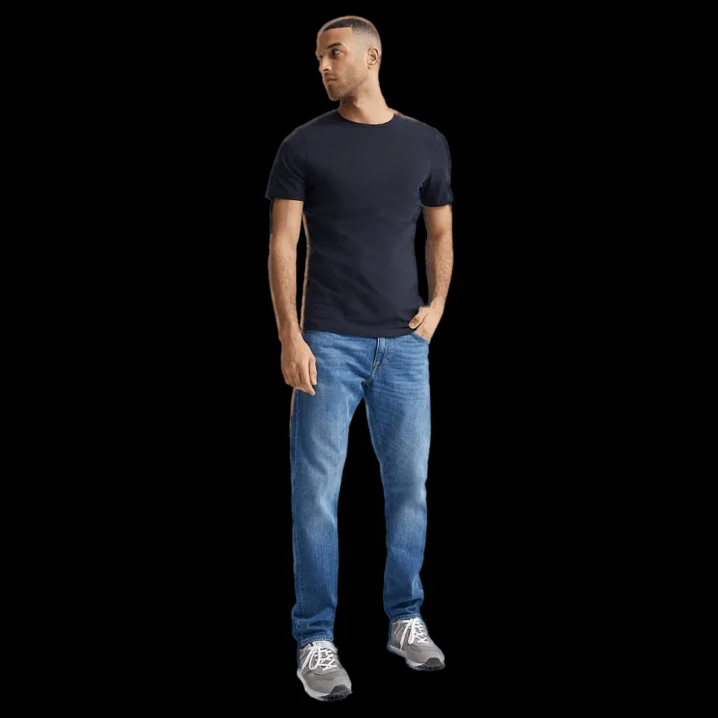 Bread & Boxers 2-pack Crew Neck Tee Blå Discount
