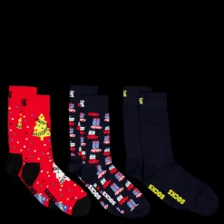 Best Happy Socks 3-pack Holiday Tree Gift Set Green Flerfärgad