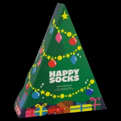 Best Happy Socks 3-pack Holiday Tree Gift Set Green Flerfärgad