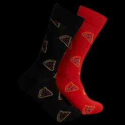 Hot Happy Socks 2-pack Pizza Socks Gift Set 200 Flerfärgad