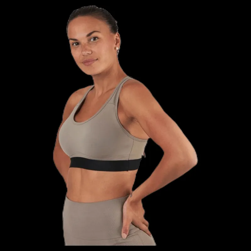 Sale Stay in place Padded Crossback Bra Beige