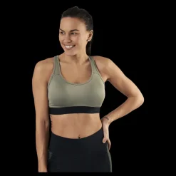 Clearance Stay in place Padded Crossback Bra Green Grön