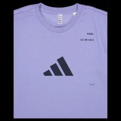 adidas Tennis Padel Category Graphic T-shirt Blue Lila New