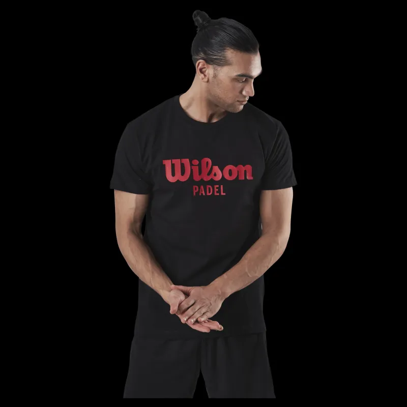 Wilson Padel Scrpt Tee Black Svart