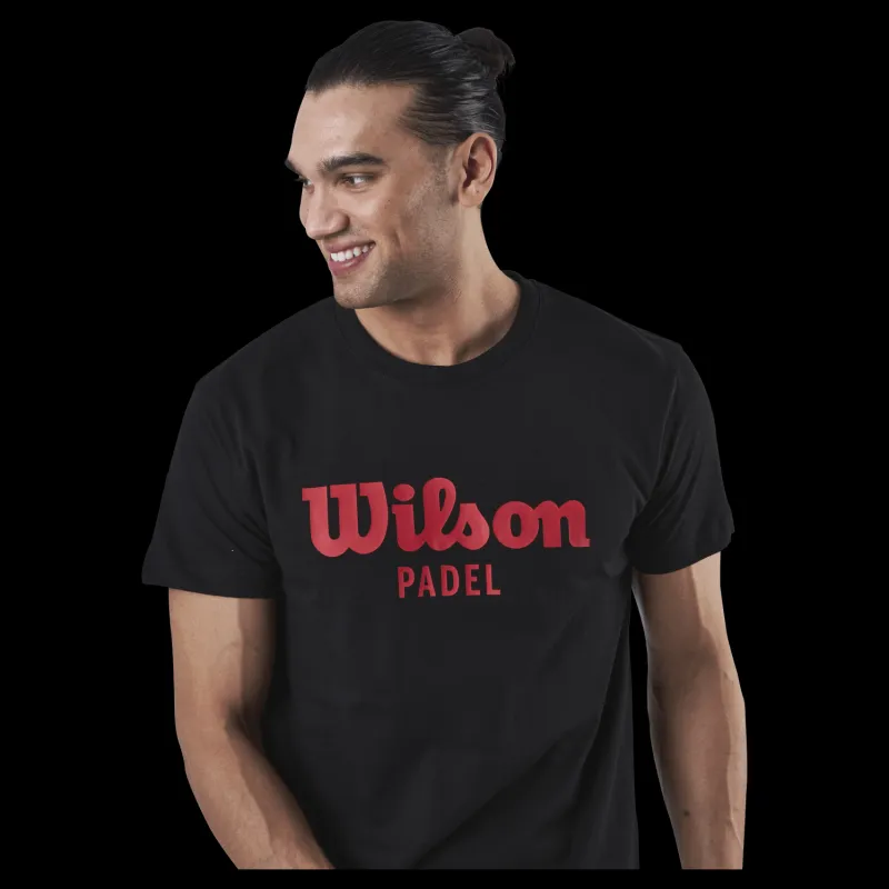 Wilson Padel Scrpt Tee Black Svart