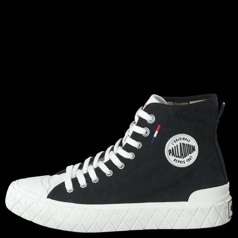 Hot Palladium Palla Ace Cvs Mid Black/mashmalllow Svart