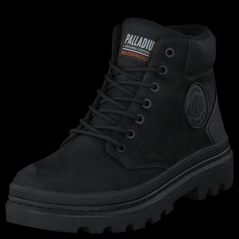 Clearance Palladium Pallatrooper Sc Wp+ Black/black Svart