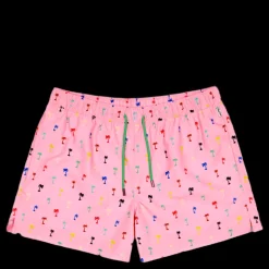 Hot Happy Socks Palm Swim Shorts Medium Pink Rosa