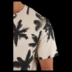 Jack & Jones Palm Tree Print T-shirt White Flerfärgad