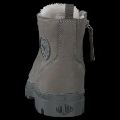 Palladium Pampa Hi Wool Zip Cloudburst Grå