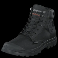 Clearance Palladium Pampa Shield Wp+ Lth Black Svart