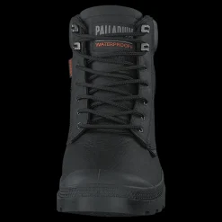 Clearance Palladium Pampa Shield Wp+ Lth Black Svart