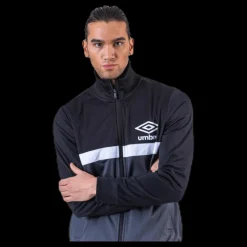 Umbro Panelled Track Top Black Svart Clearance