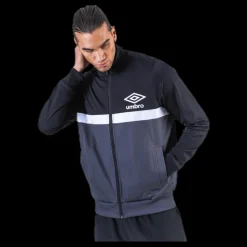 Umbro Panelled Track Top Black Svart Clearance