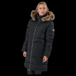 Whistler Paranaque Long Down Parka Jacket Black Svart Clearance