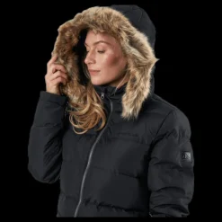 Whistler Paranaque Long Down Parka Jacket Black Svart Clearance