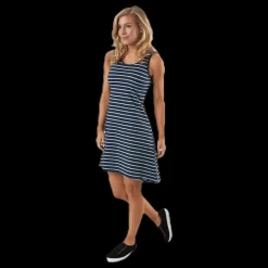 Marine Pasadena Dress Blue/White Blå och Vit