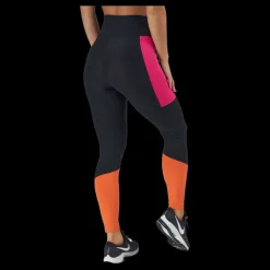 New Fila Paula High Waist 7/8 Tight Black-beetroot Purple-mandarin Svart