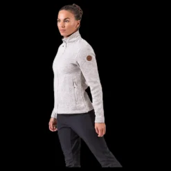 Clearance Weather Report Paulina Melange Fleece Jacket Beige