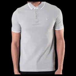Jack & Jones Paulos Polo Ss Grey Grå Discount