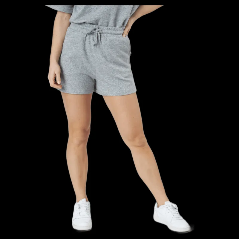 Outlet Pieces Pcchilli Summer Hw Shorts Light Grey Melange Grå