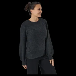 Discount Pieces Pcperla Ls Knit Bc Dark Grey Melange Grå
