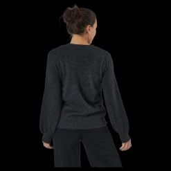 Discount Pieces Pcperla Ls Knit Bc Dark Grey Melange Grå