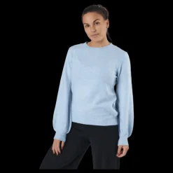 Outlet Pieces Pcperla Ls Knit Bc Kentucky Blue Blå