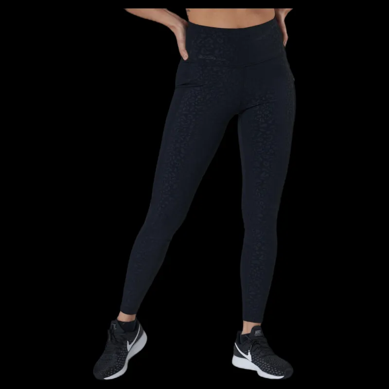 Endurance Peira W Embossed Tights W-pock Flerfärgad Svart New