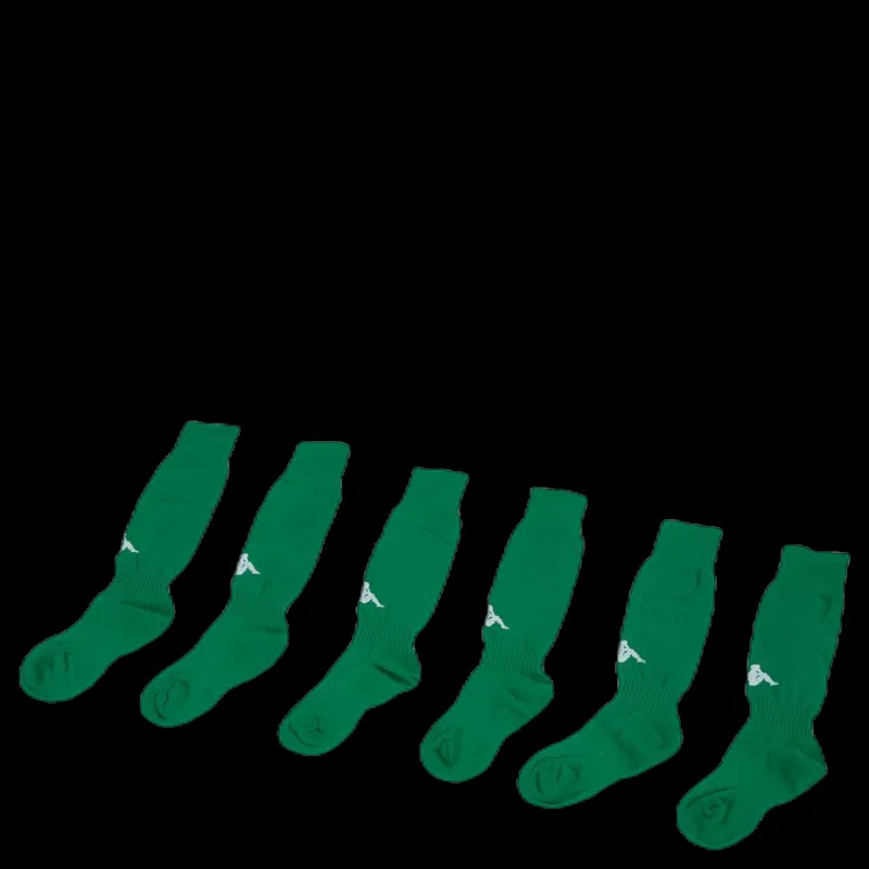 Hot Kappa Penao Soccer Socks 3-Pack Green Grön