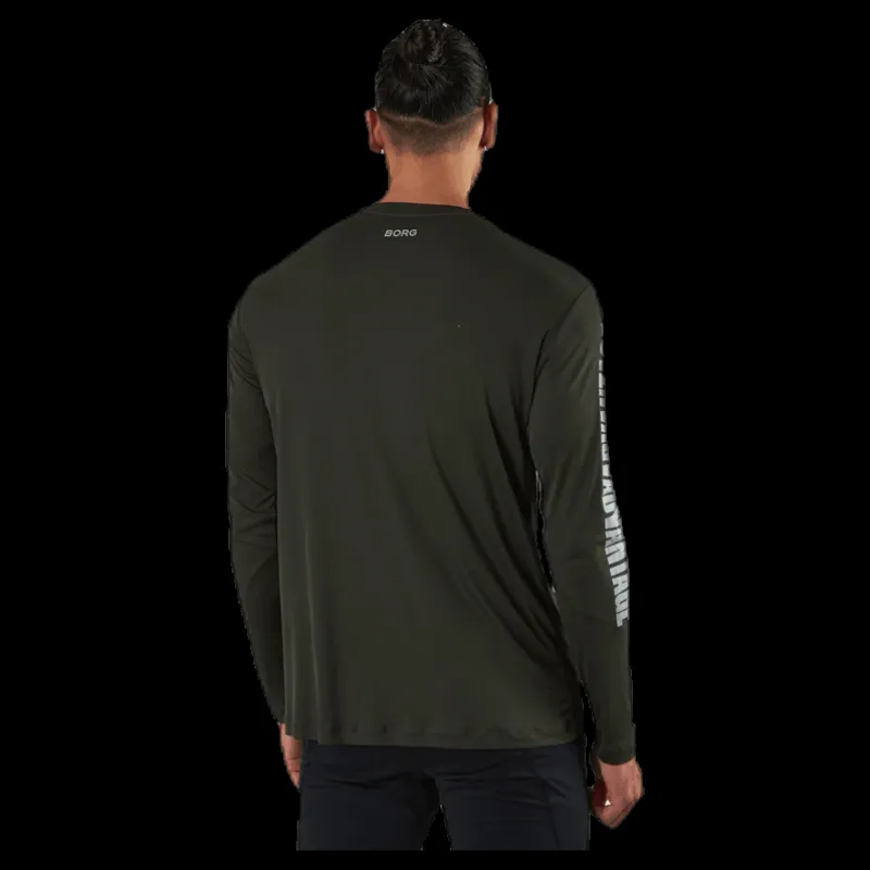 Hot Björn Borg Perf Night LS Tee Green Grön