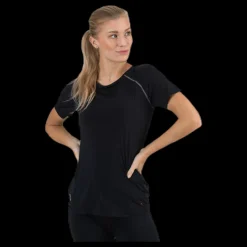 Best Only Play Performance Run Ss Tee Black Svart