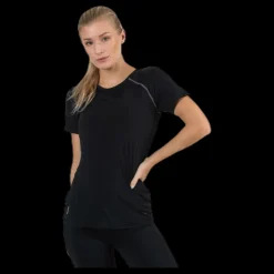 Best Only Play Performance Run Ss Tee Black Svart