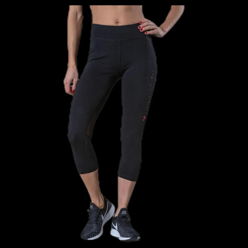 Online Only Play Performance Run 3/4 Tights Black Svart