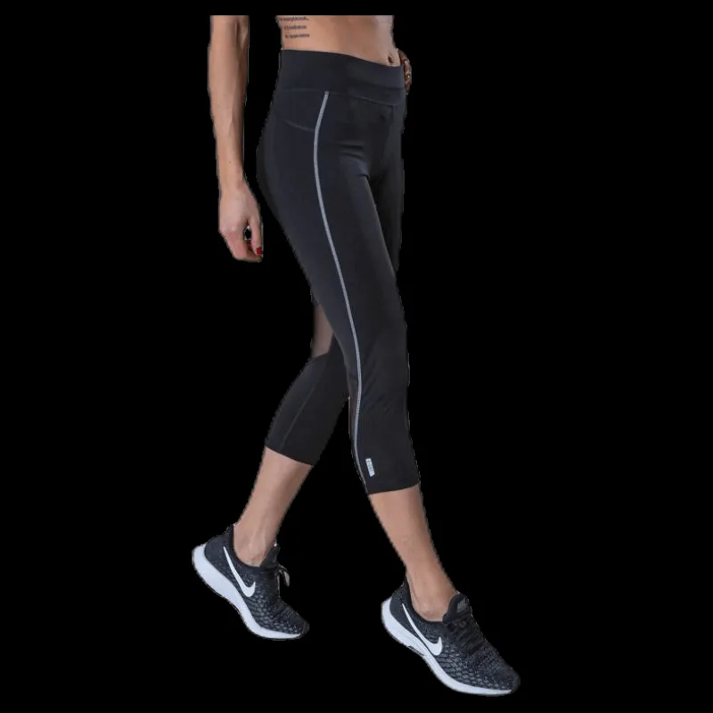 Online Only Play Performance Run 3/4 Tights Black Svart
