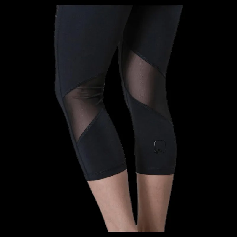 Online Only Play Performance Run 3/4 Tights Black Svart