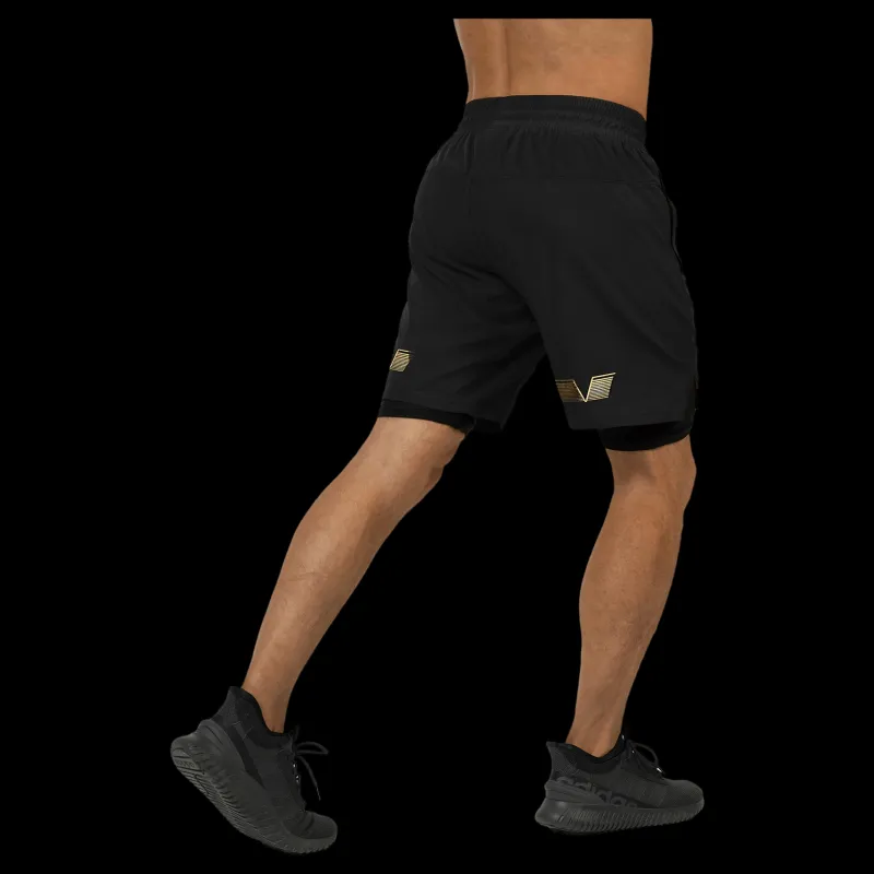 Gavelo Performance Shorts Black&gold Svart
